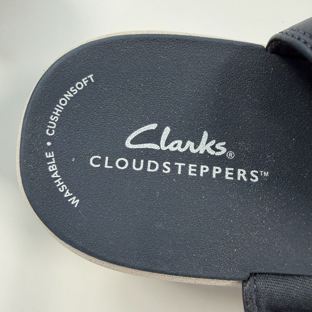 Clarks Cloudsteppers Drift Fern Women's Sandals Adjustable Strap Blue Size 11 - Picture 8 of 10